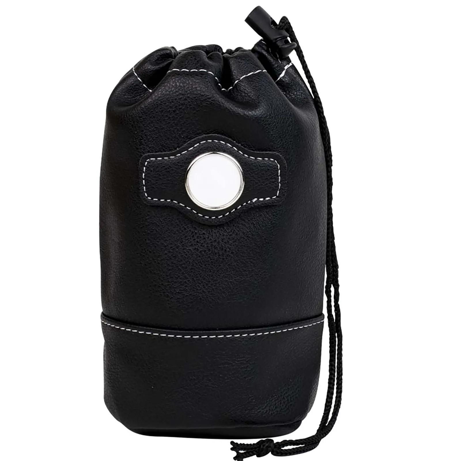 Golf Valuables Pouch Drawstring Synthetic Leather - 7.25 in - product view 2