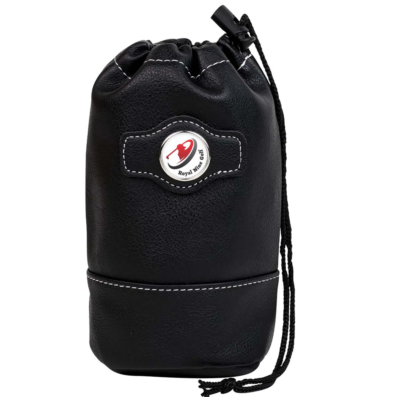 Golf Valuables Pouch Drawstring Synthetic Leather - 7.25 in - product view 7