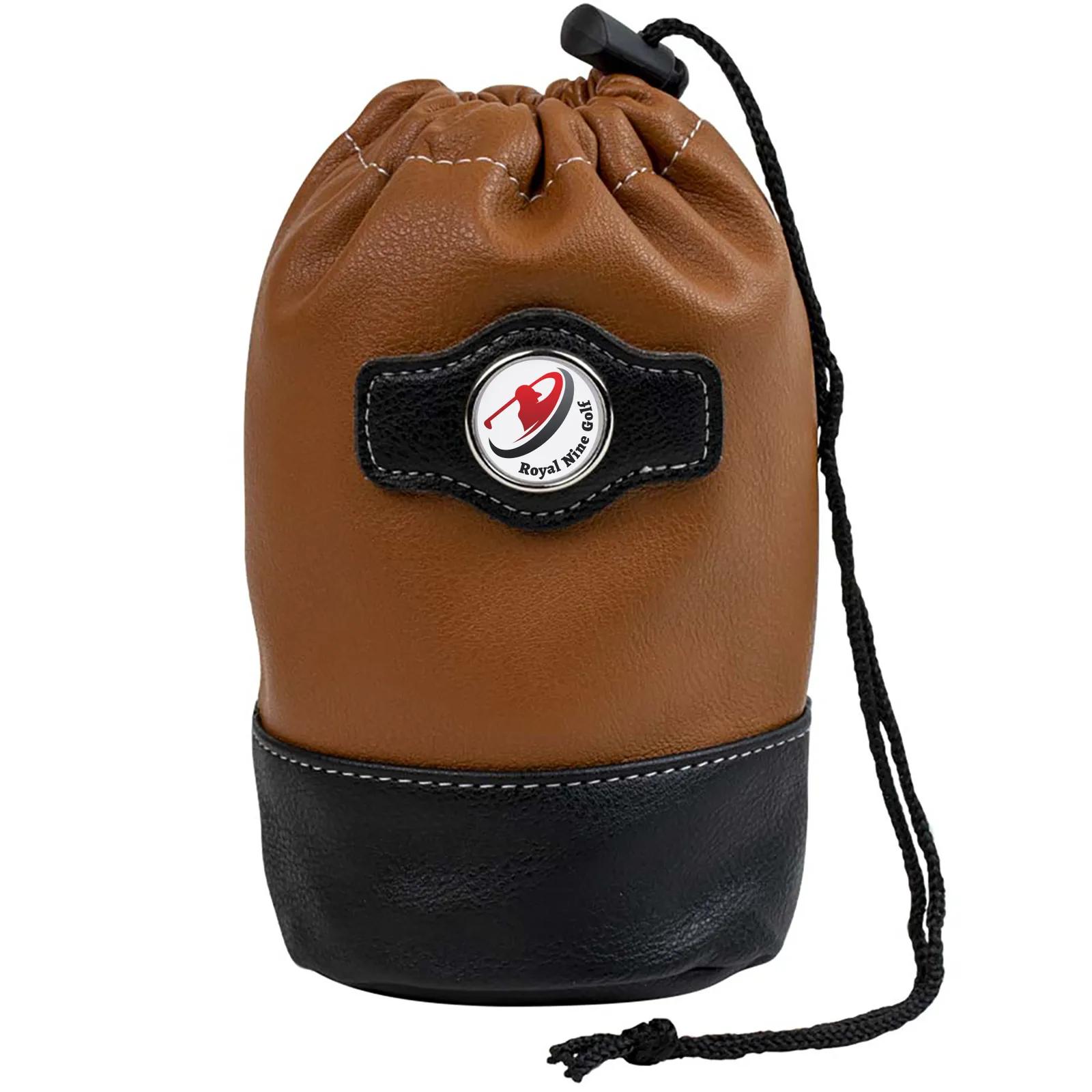 Golf Valuables Pouch Drawstring Synthetic Leather - 7.25 in - product view 9