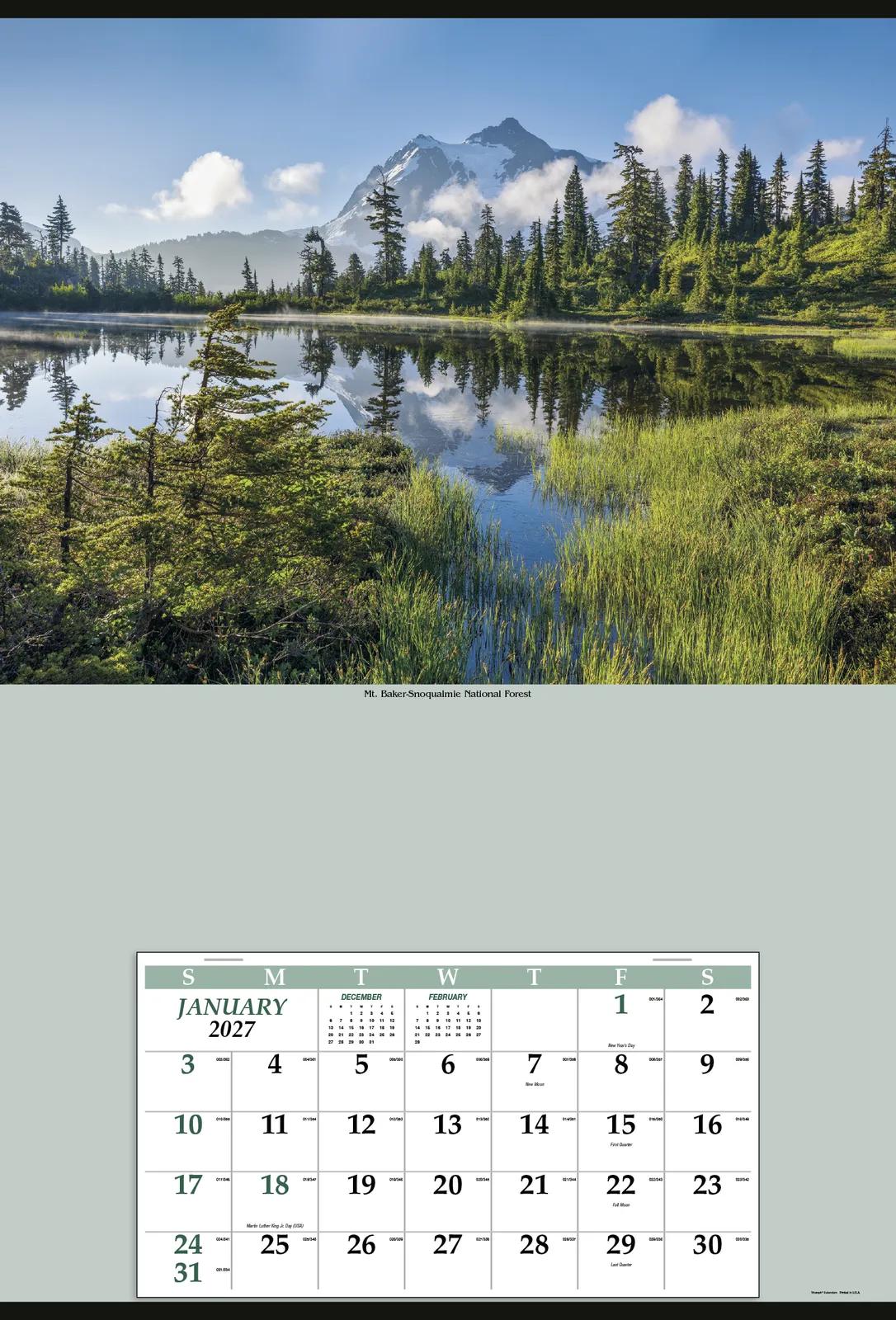 Jumbo Hanger Wall Calendar Billboard Style - 39 x 27 in - product view 10