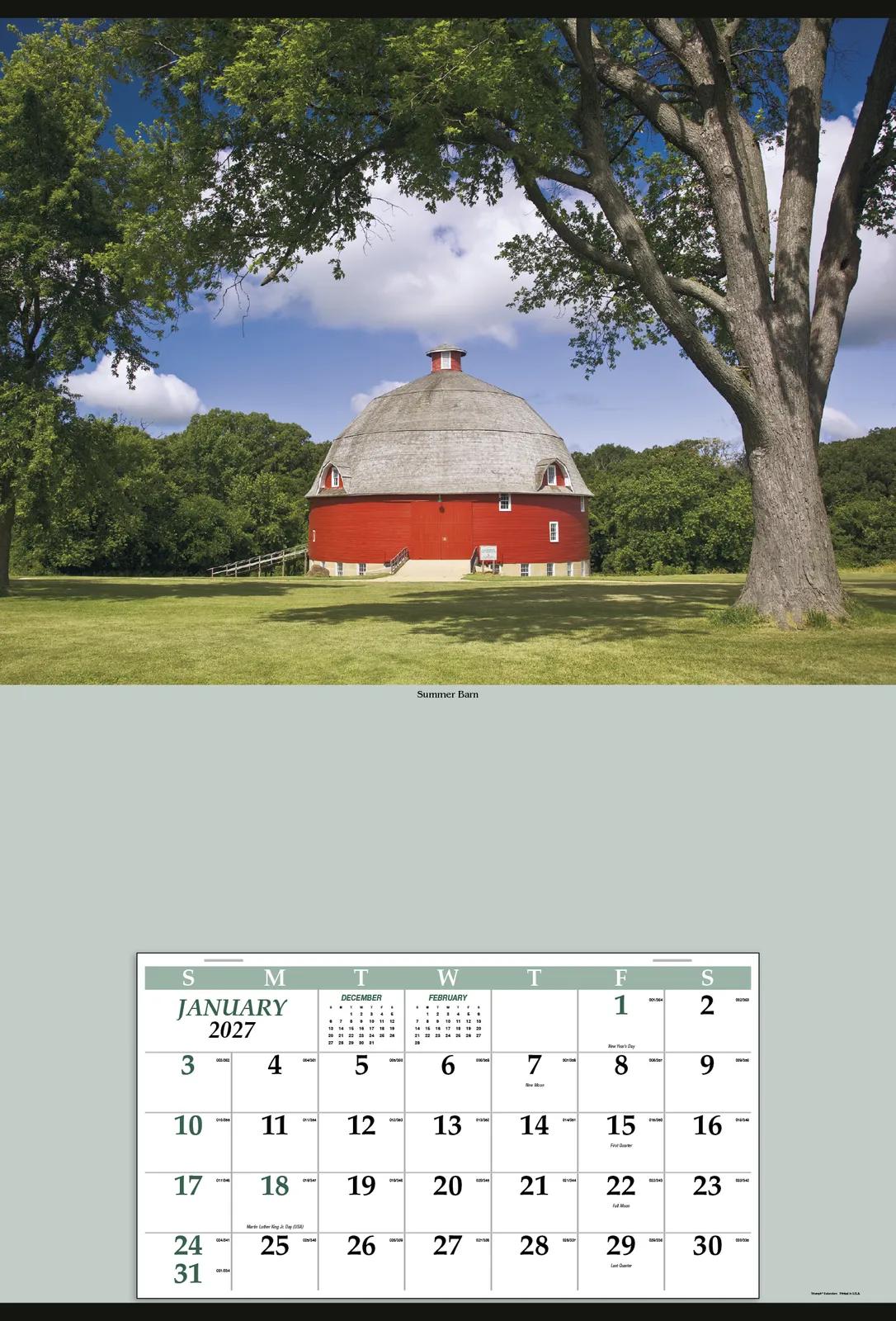 Jumbo Hanger Wall Calendar Billboard Style - 39 x 27 in - product view 11