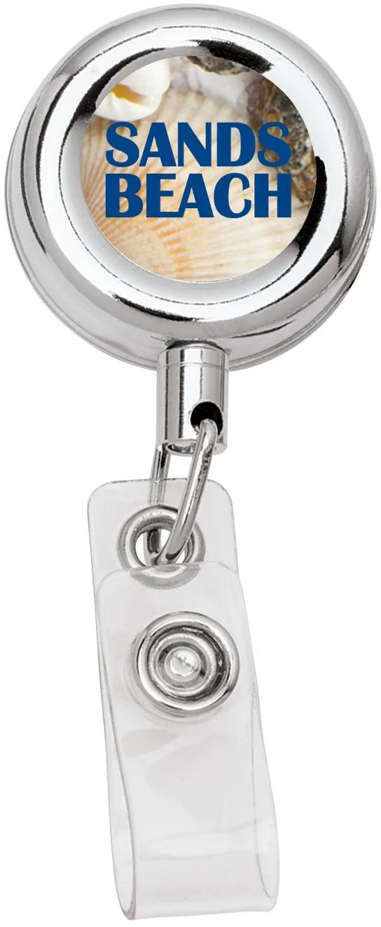 Metal Badge Holder Retractable Alligator Clip - 30 in - product view 3