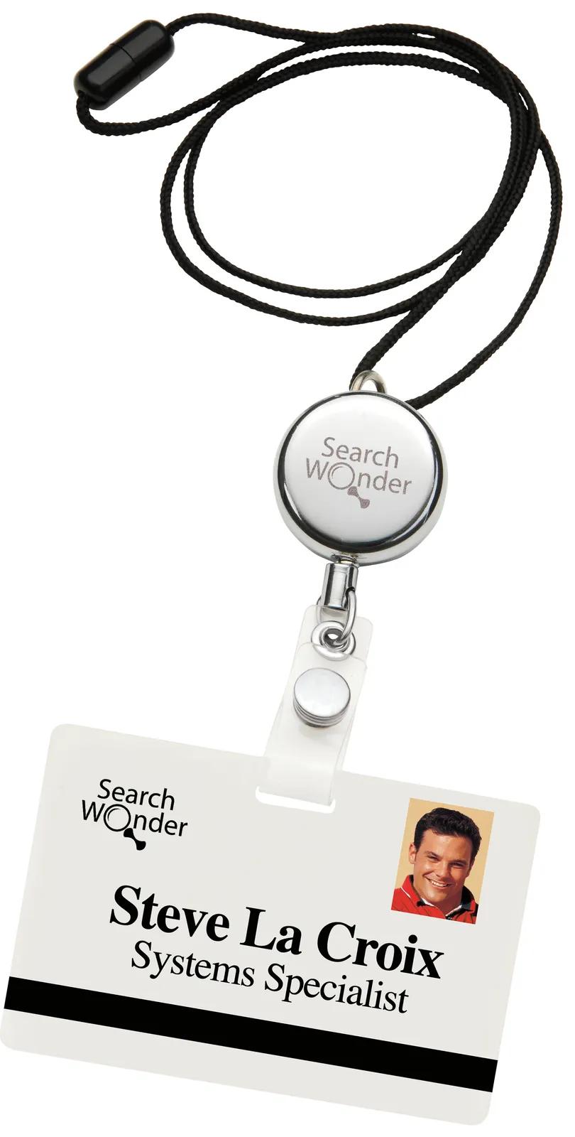 Dual Function Badge Holder Steel Neck Cord Clip - 30 in - product view 4