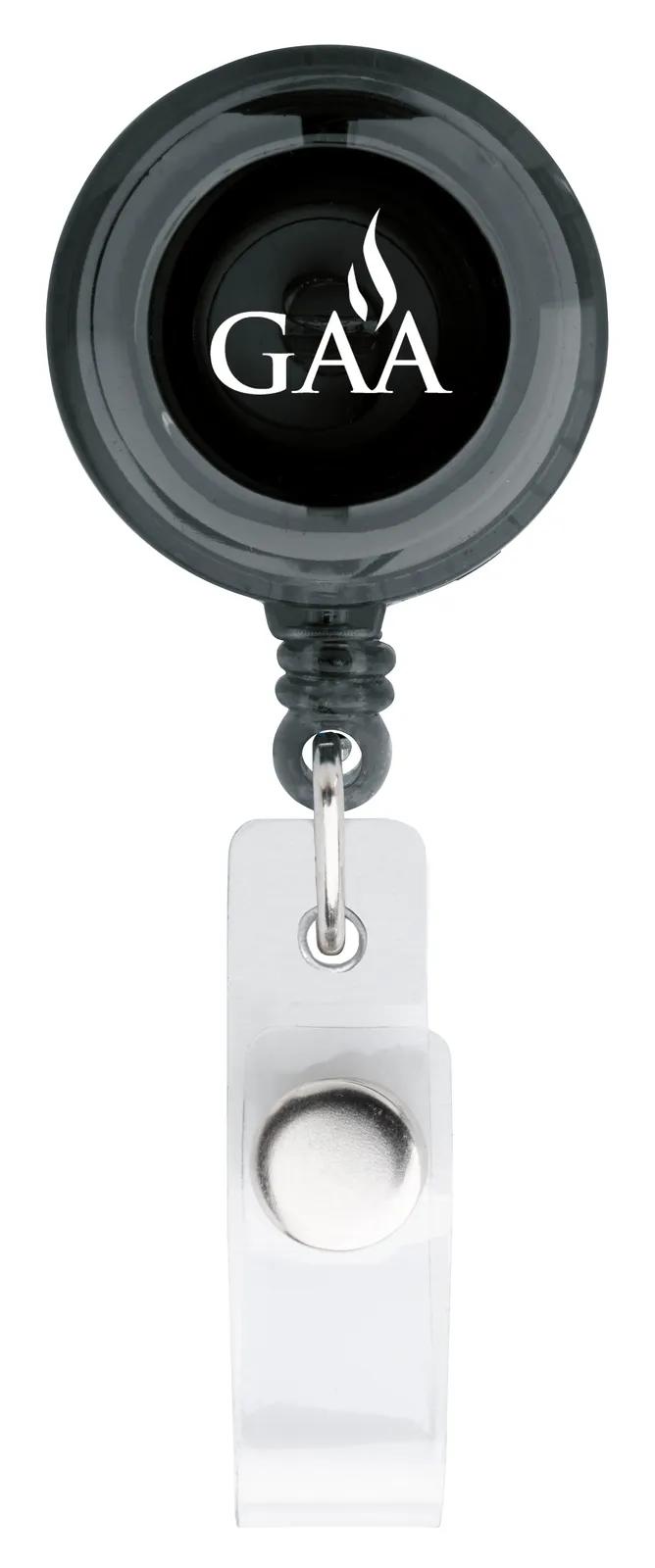 Budget Badge Holder Retractable Alligator Clip - 3.5 x 1.125 in - product view 6