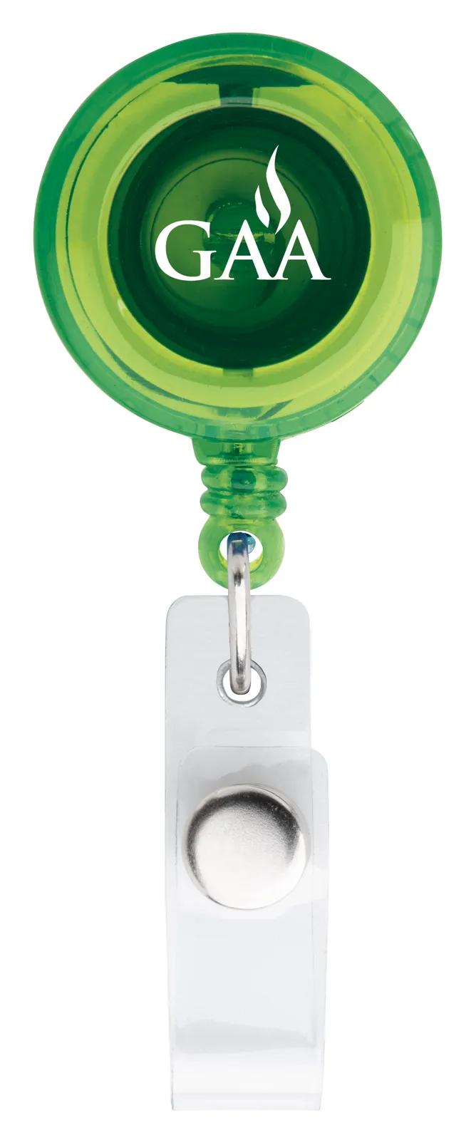 Budget Badge Holder Retractable Alligator Clip - 3.5 x 1.125 in - product view 9