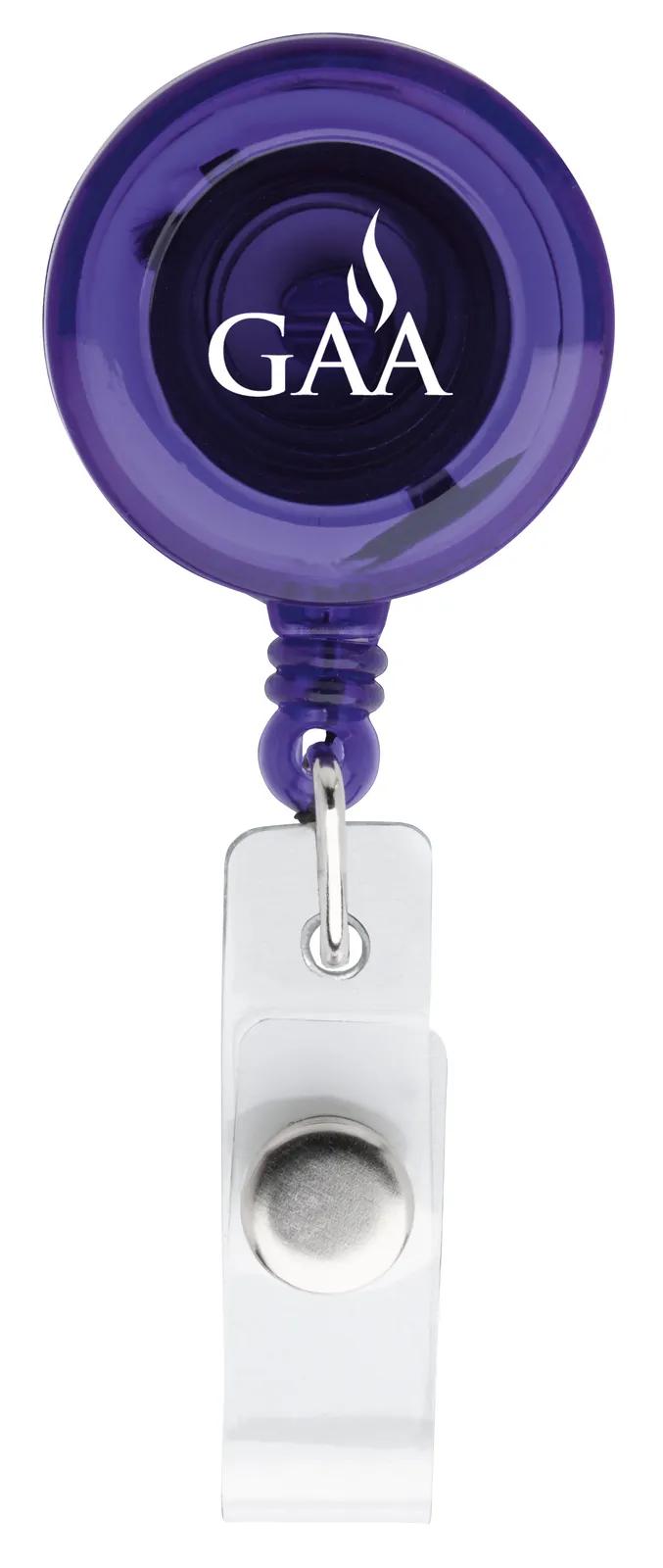 Budget Badge Holder Retractable Alligator Clip - 3.5 x 1.125 in - product view 10