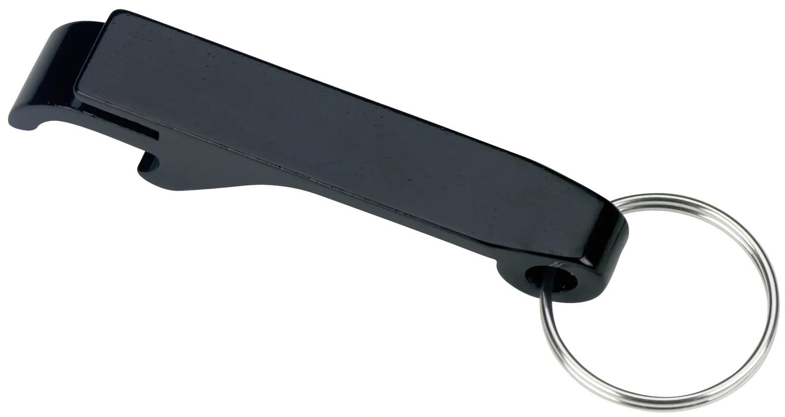 Aluminum Bottle Opener Keychain Dual Function - 2.5 in - product view 2