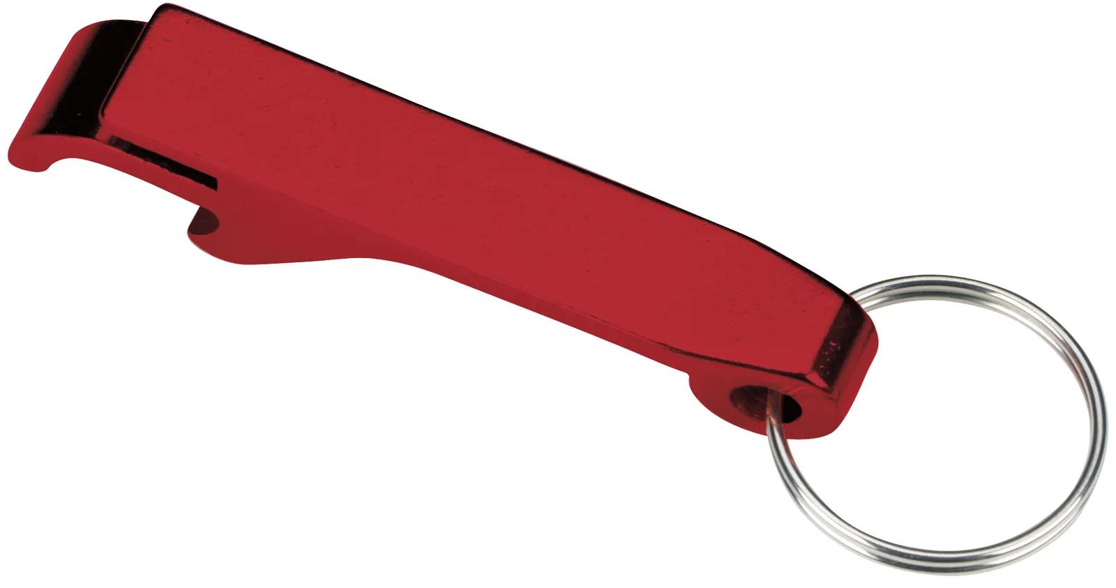 Aluminum Bottle Opener Keychain Dual Function - 2.5 in - product view 5
