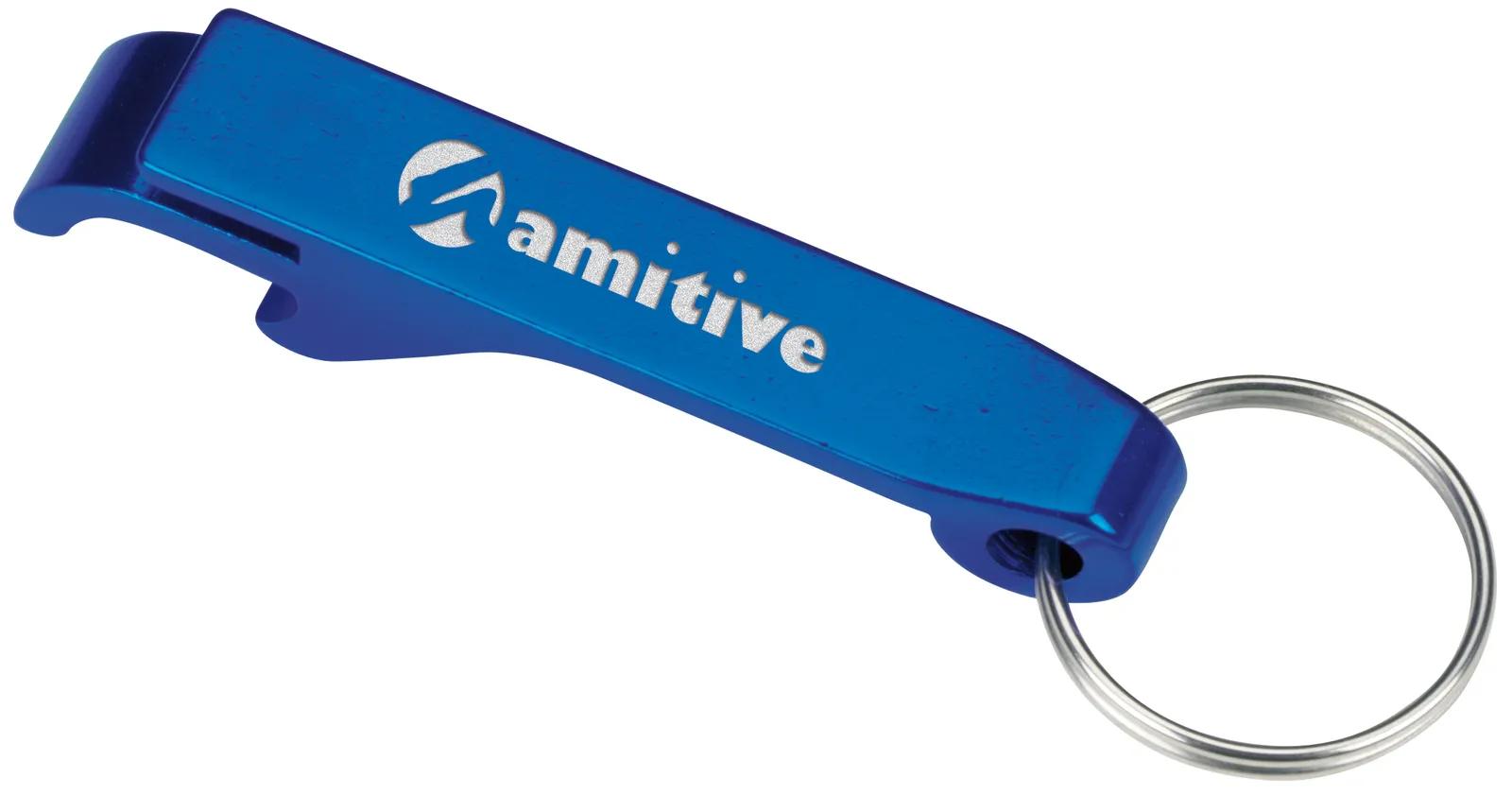 Aluminum Bottle Opener Keychain Dual Function - 2.5 in - product view 8