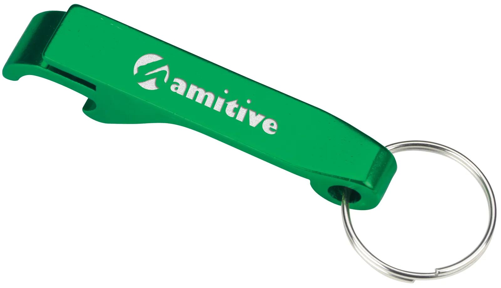 Aluminum Bottle Opener Keychain Dual Function - 2.5 in - product view 9