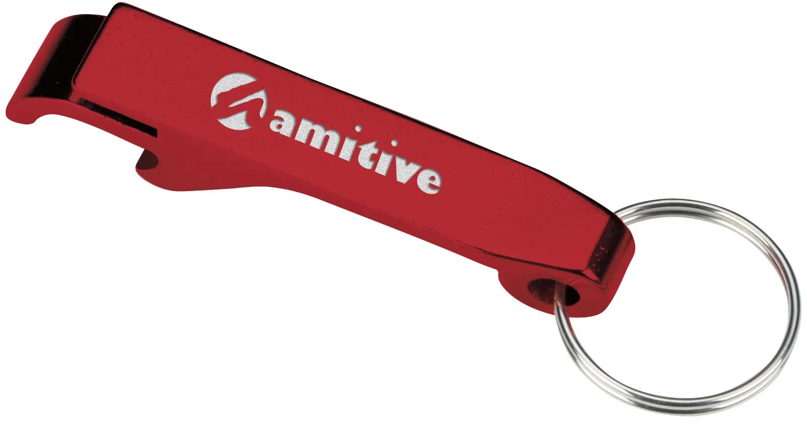 Aluminum Bottle Opener Keychain Dual Function - 2.5 in - product view 10