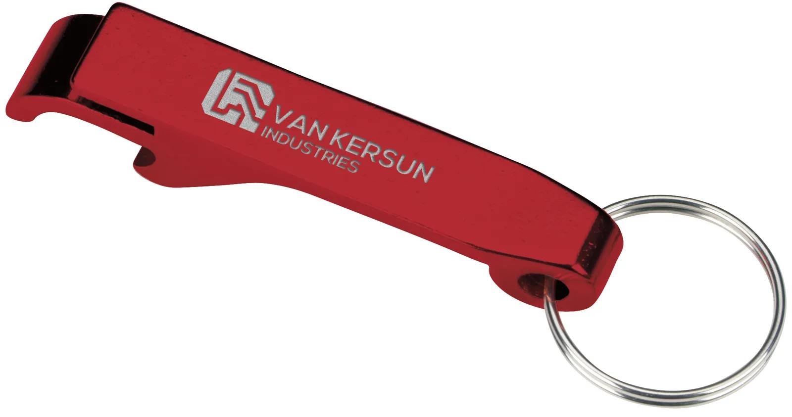 Aluminum Bottle Opener Keychain Dual Function - 2.5 in - product view 11