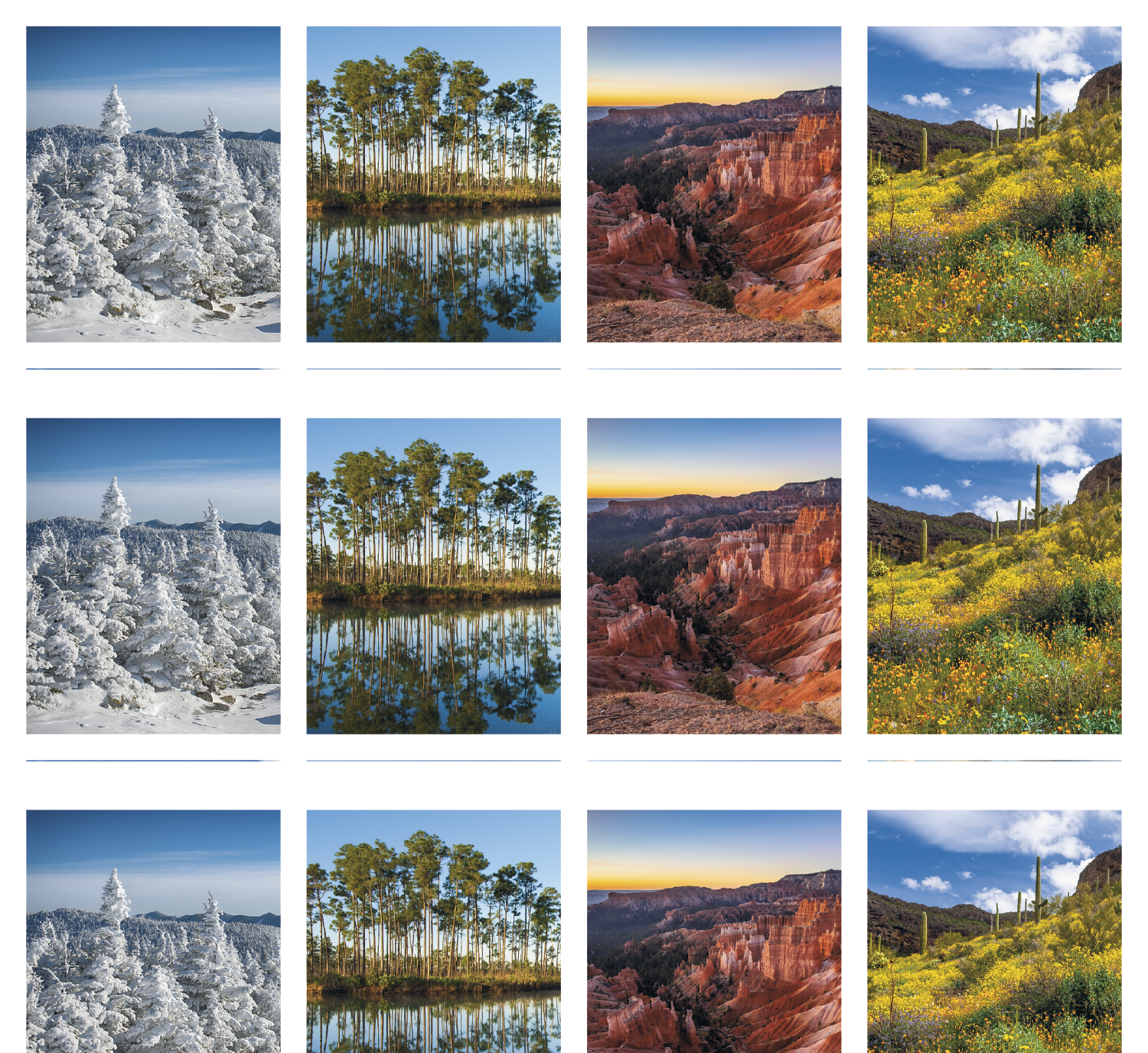 Scenic Photography Desk Pad Calendar America Beautiful - 17 x 23 in - product view 19